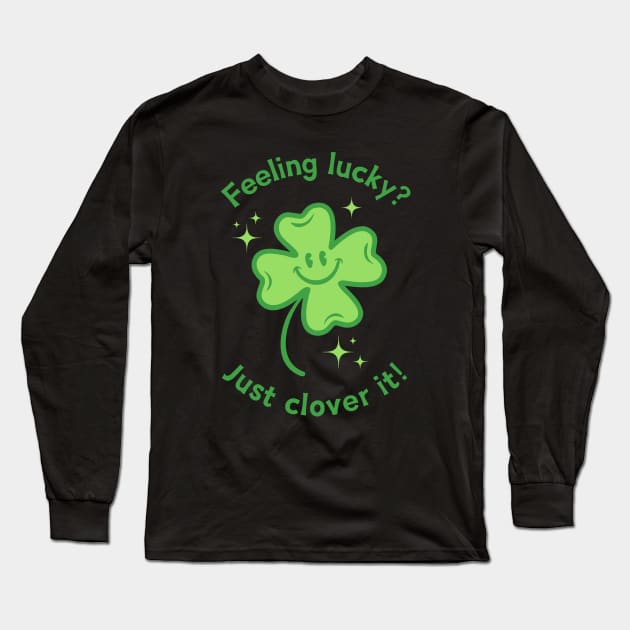 Cute four leaf lucky clover Long Sleeve T-Shirt by Sir13